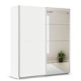 Rauch Quadra 181cm 2 Door Sliding Wardrobe with Mirror - Alpine White