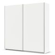Quadra Sliding Wardrobe - 226cm - 2 Door - Alpine White