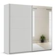 Rauch Quadra 226cm 2 Door Sliding Wardrobe with Mirror - Silk Grey
