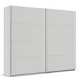 Quadra Sliding Wardrobe - 271cm - 2 Door - Silk Grey