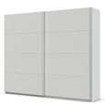 Quadra Sliding Wardrobe - 271cm - 2 Door - Silk Grey