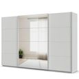 Quadra Sliding Wardrobe - 315cm - 3 Door - Mirror - Silk Grey