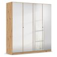 Rauch Reflect 181cm 4 Door Mirrored Wardrobe - Artisan Oak