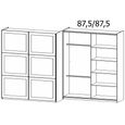 Rauch Ruja 175cm 2 Door Sliding Wardrobe with Extras - Alpine White