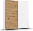 Rauch Saturn 175cm 2 Door Sliding Wardrobe with Extras - Alpine White and Artisan Oak