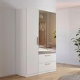 Rauch Skandi 136cm 3 Door Combi Wardrobe - Alpine White