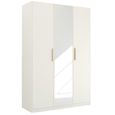 Rauch Skandi 136cm 3 Door Wardrobe with Mirror - Alpine White