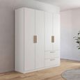 Rauch Skandi 181cm 4 Door Wardrobe with Drawer - Alpine White