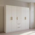 Rauch Skandi 226cm 5 Door Wardrobe with Drawer - Alpine White