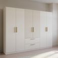 Rauch Skandi 271cm 6 Door Wardrobe with Drawer - Alpine White