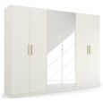 Rauch Skandi 271cm 6 Door Wardrobe with Mirror - Alpine White
