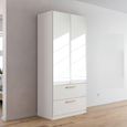 Rauch Skandi 91cm 2 Door Mirrored Wardrobe - Alpine White