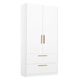 Rauch Skandi 91cm 2 Door Wardrobe with Drawer - Alpine White