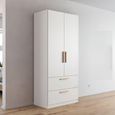 Rauch Skandi 91cm 2 Door Wardrobe with Drawer - Alpine White