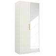 Rauch Skandi 91cm 2 Door Wardrobe with Mirror - Alpine White