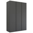 Rauch Skat Meridian 151cm 3 Door Wardrobe - Graphite