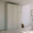 Rauch Skat Meridian 151cm 3 Door Wardrobe - Silk Grey and Silk Grey Glass