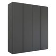 Rauch Skat Meridian 201cm 4 Door Wardrobe - Graphite