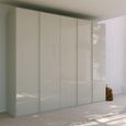 Rauch Skat Meridian 251cm 5 Door Wardrobe - Silk Grey and Silk Grey Glass
