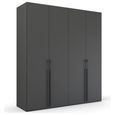 Rauch Skat Pure 201cm 4 Door Wardrobe - Graphite
