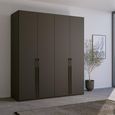 Rauch Skat Pure 201cm 4 Door Wardrobe - Graphite