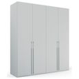 Rauch Skat Pure 201cm 4 Door Wardrobe - Silk Grey
