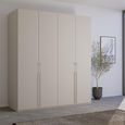 Rauch Skat Pure 201cm 4 Door Wardrobe - Silk Grey