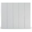 Rauch Skat Pure 251cm 5 Door Wardrobe - Silk Grey