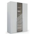Rauch Skat Shine 151cm 3 Door Wardrobe - Silk Grey