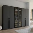 Rauch Skat Shine 301cm 6 Door Wardrobe - Graphite