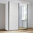 Rauch Subito 181cm 2 Door Sliding Wardrobe with Mirror - Alpine White
