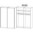 Rauch Taro 162cm 2 Door Sliding Wardrobe - Graphite