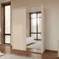 Rauch Taro 162cm 2 Door Sliding Wardrobe with Mirror - Champagne