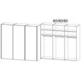 Rauch Taro 242cm 3 Door Sliding Wardrobe - Alpine White
