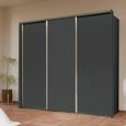 Rauch Taro 242cm 3 Door Sliding Wardrobe - Graphite