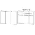 Rauch Taro 301cm 3 Door Sliding Wardrobe - Champagne