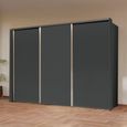 Rauch Taro 301cm 3 Door Sliding Wardrobe - Graphite