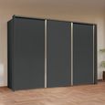 Rauch Taro 301cm 3 Door Sliding Wardrobe - Graphite