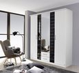 Rauch Terano 181cm White and Basalt 3 Door Combi Wardrobe