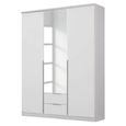 Rauch Texas 136cm 3 Door Combi Wardrobe - Alpine White