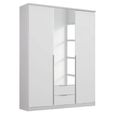 Rauch Texas 136cm 3 Door Combi Wardrobe - Alpine White
