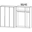 Rauch Texas 136cm 3 Door Wardrobe - Alpine White