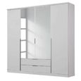 Texas Wardrobe - 181cm - 4 Door - Combi - Alpine White