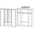 Texas Wardrobe - 181cm - 4 Door - Combi - Sonoma Oak