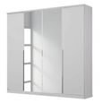 Rauch Texas 181cm 4 Door Wardrobe with Mirror - Alpine White