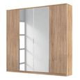 Rauch Texas 181cm 4 Door Wardrobe with Mirror - Sonoma Oak