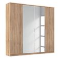 Rauch Texas 181cm 4 Door Wardrobe with Mirror - Sonoma Oak