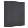 Rauch Ticao 181cm 6 Door Wardrobe - Metallic Dark Grey