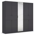 Rauch Ticao 226cm 9 Door Combi Wardrobe - Metallic Dark Grey