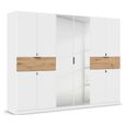Rauch Ticao 271cm 10 Door Combi Wardrobe - Alpine White and Artisan Oak